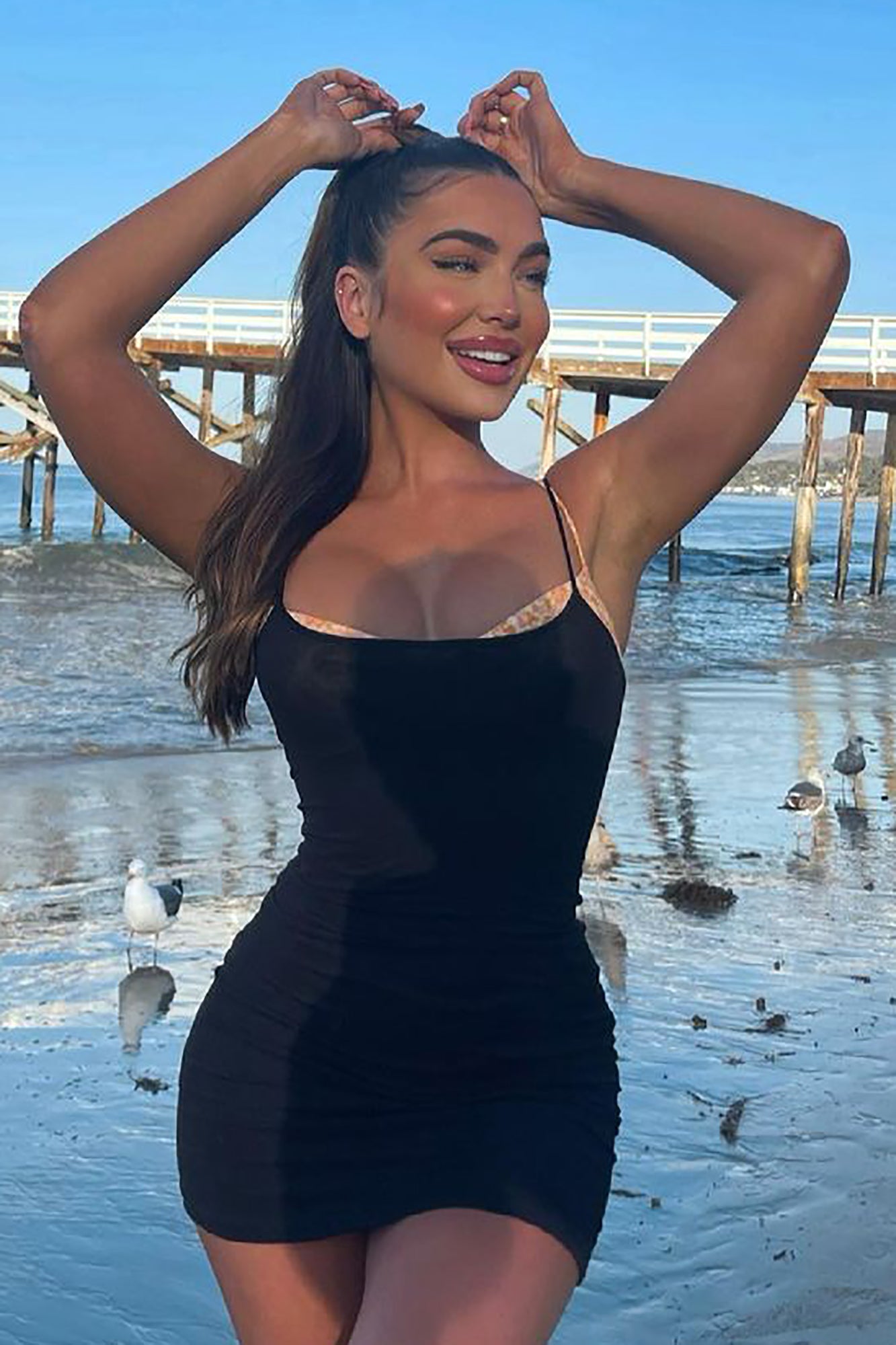 Katie Cami Slip Dress - Black