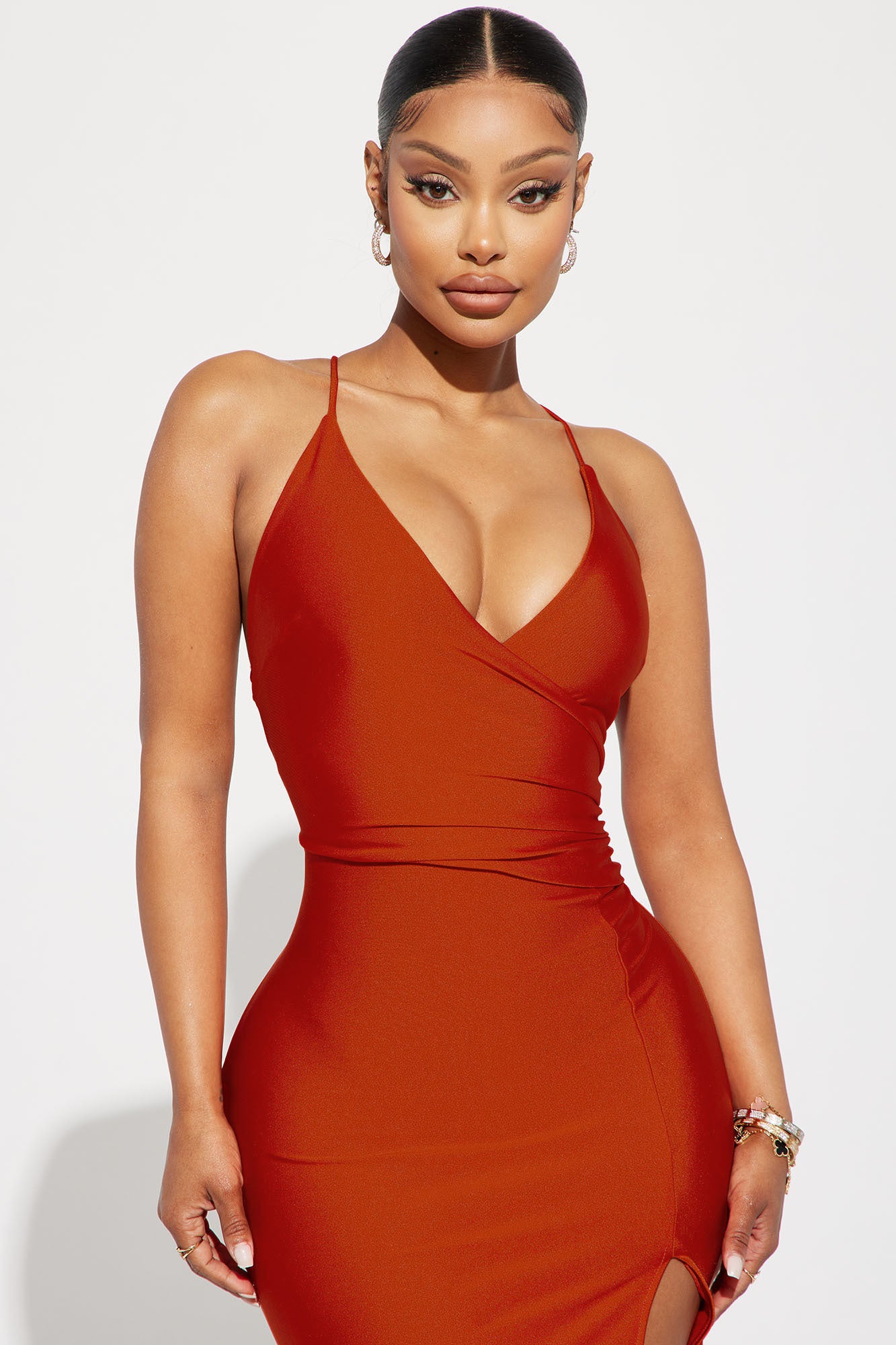 Cassandra Maxi Dress - Orange