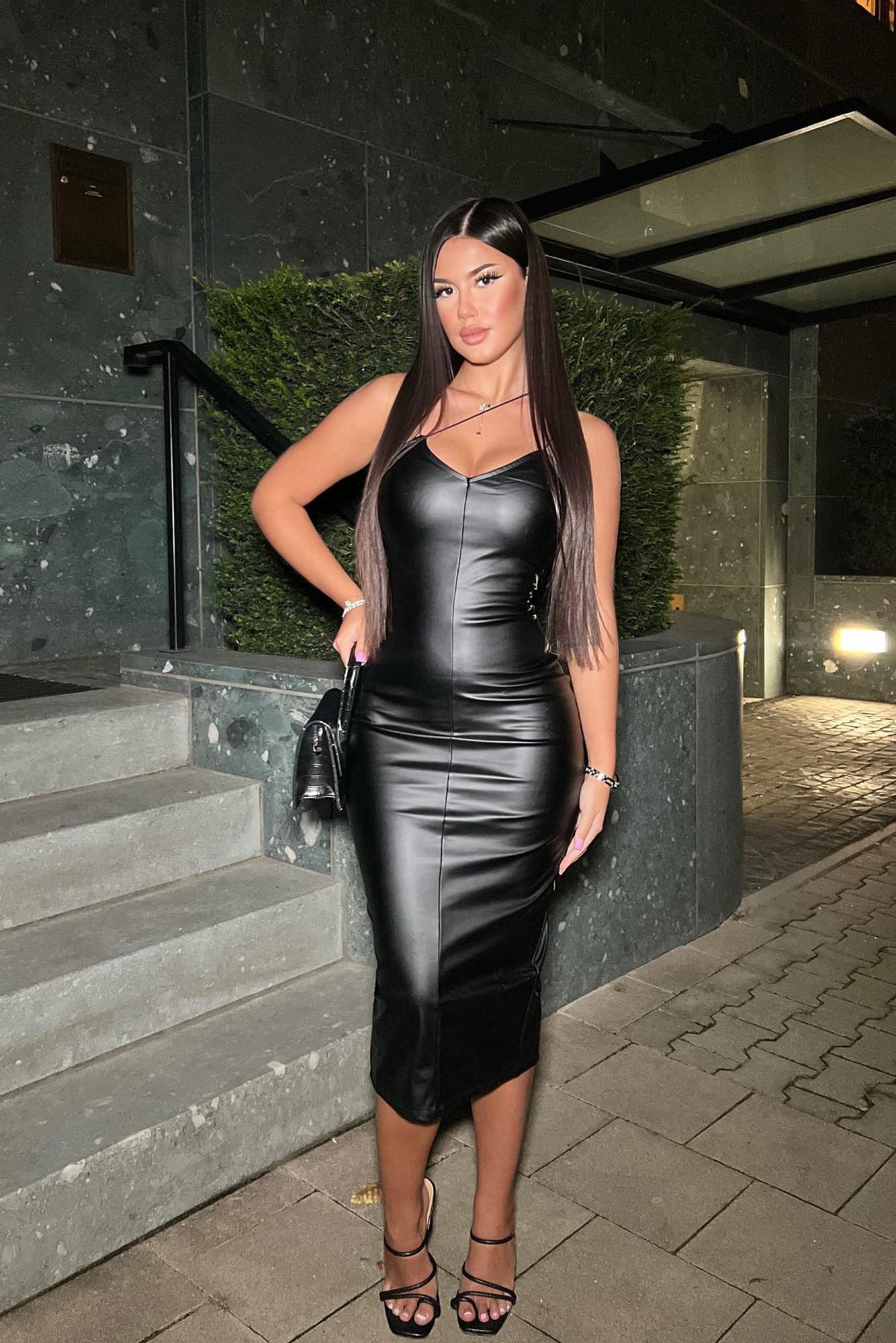 Simone Midi Dress - Black