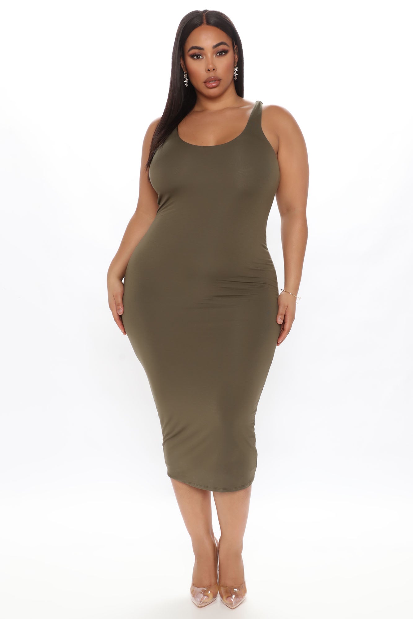Your Needs Met Dress - Olive