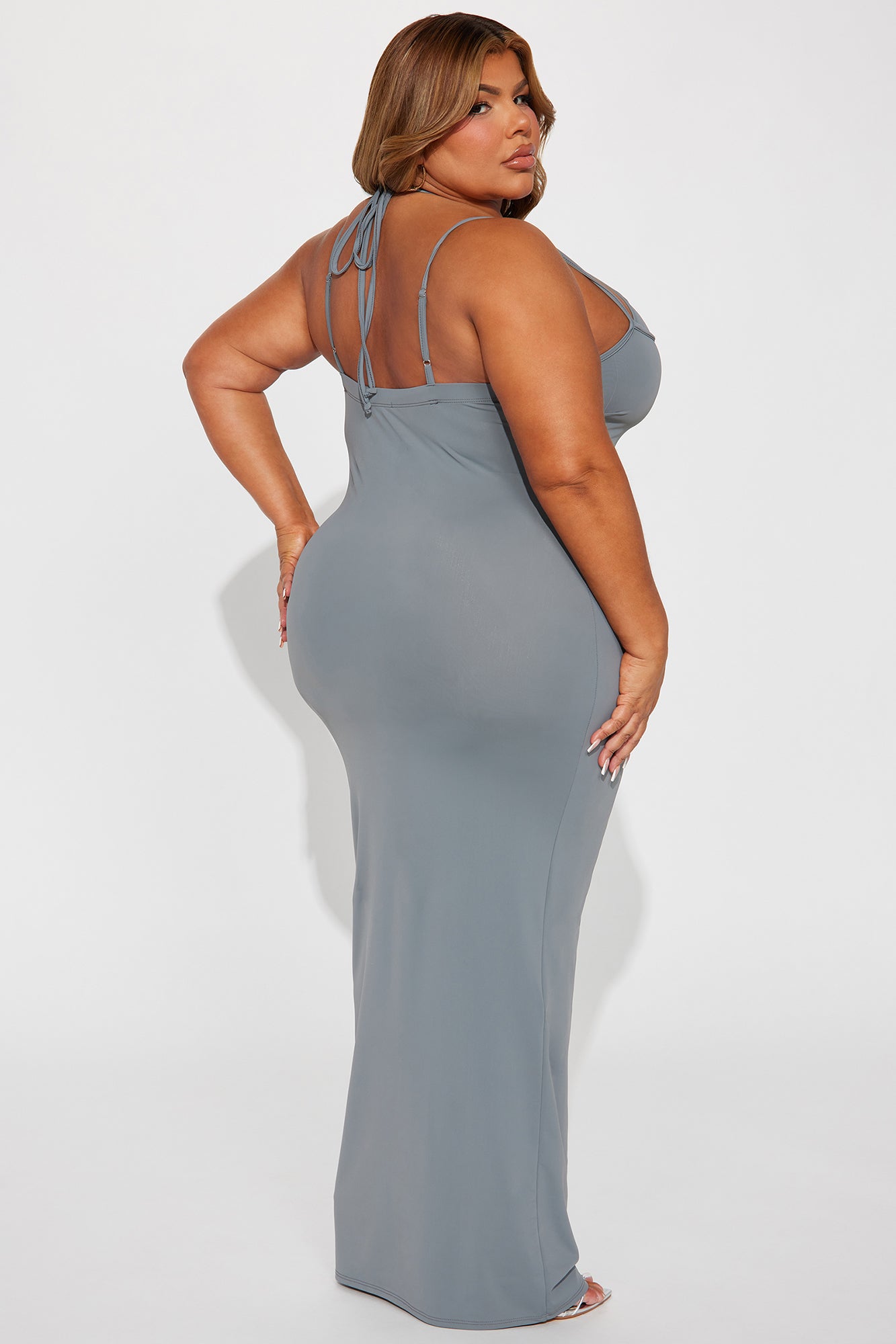 On The Go Maxi Dress - Silver