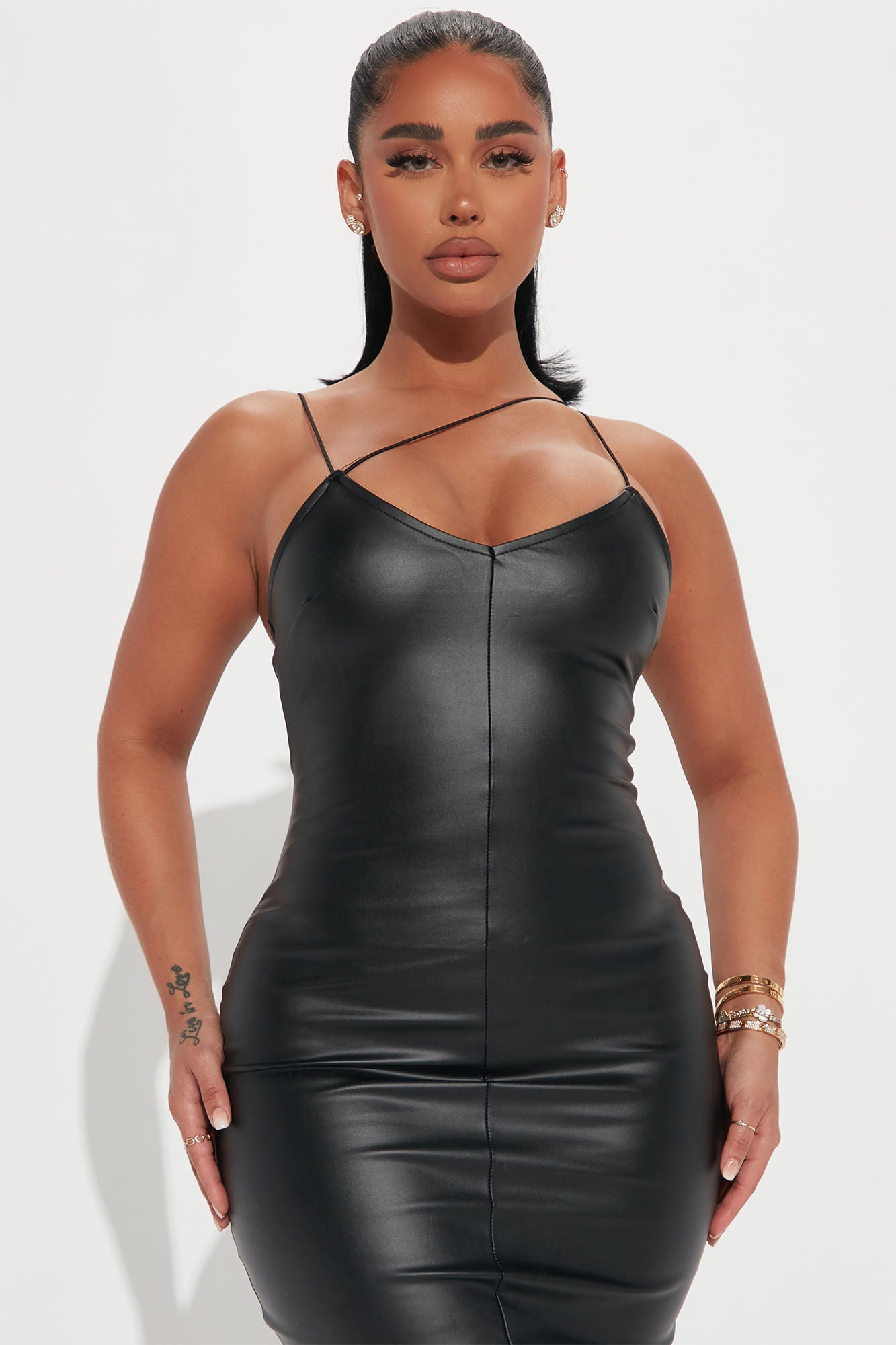 Simone Midi Dress - Black