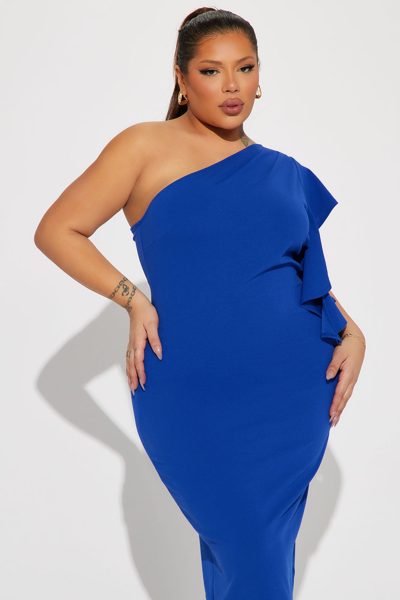 See You At The Yacht Club Midi Dress  - Navy