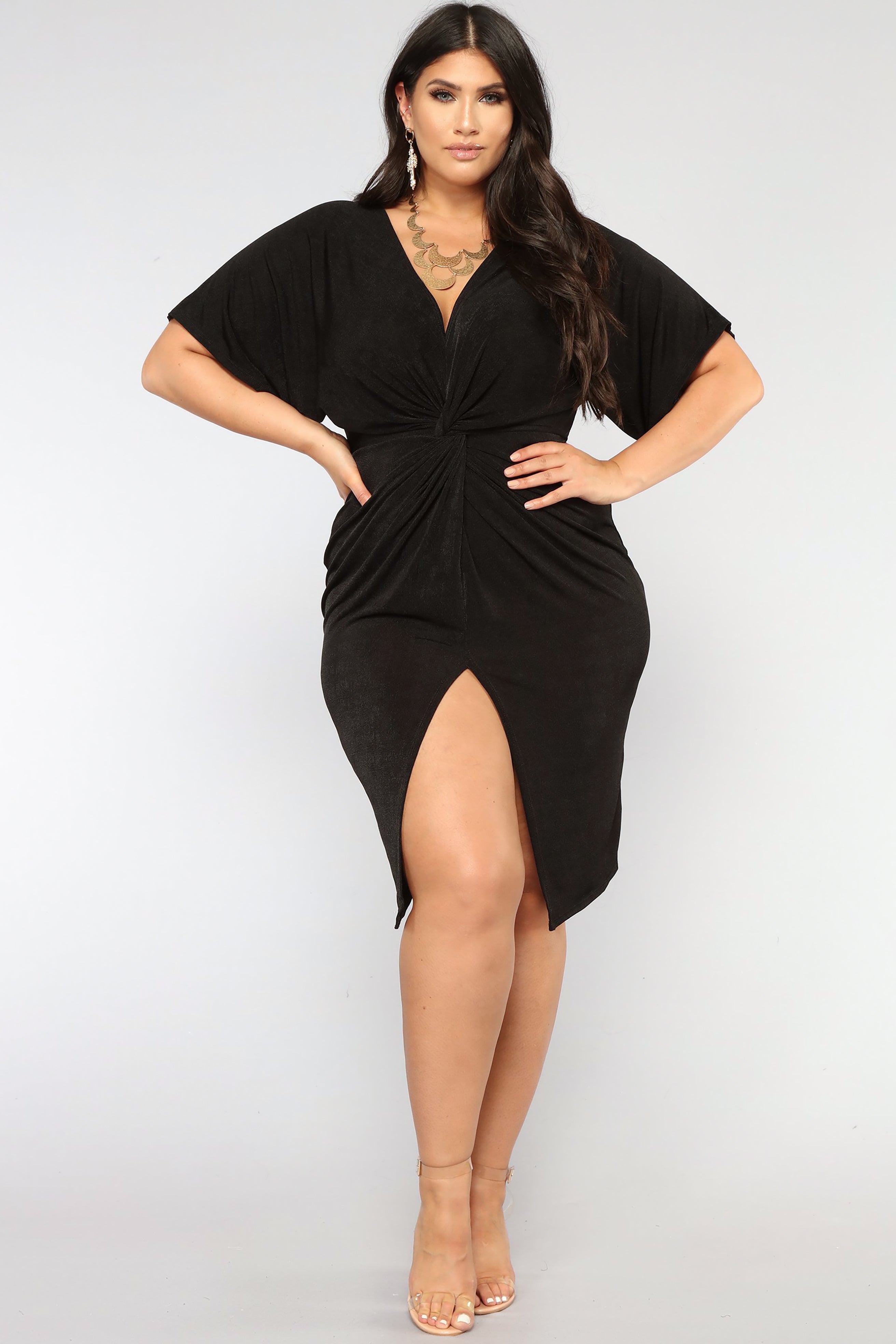 Full Grown Knot Dress - Black