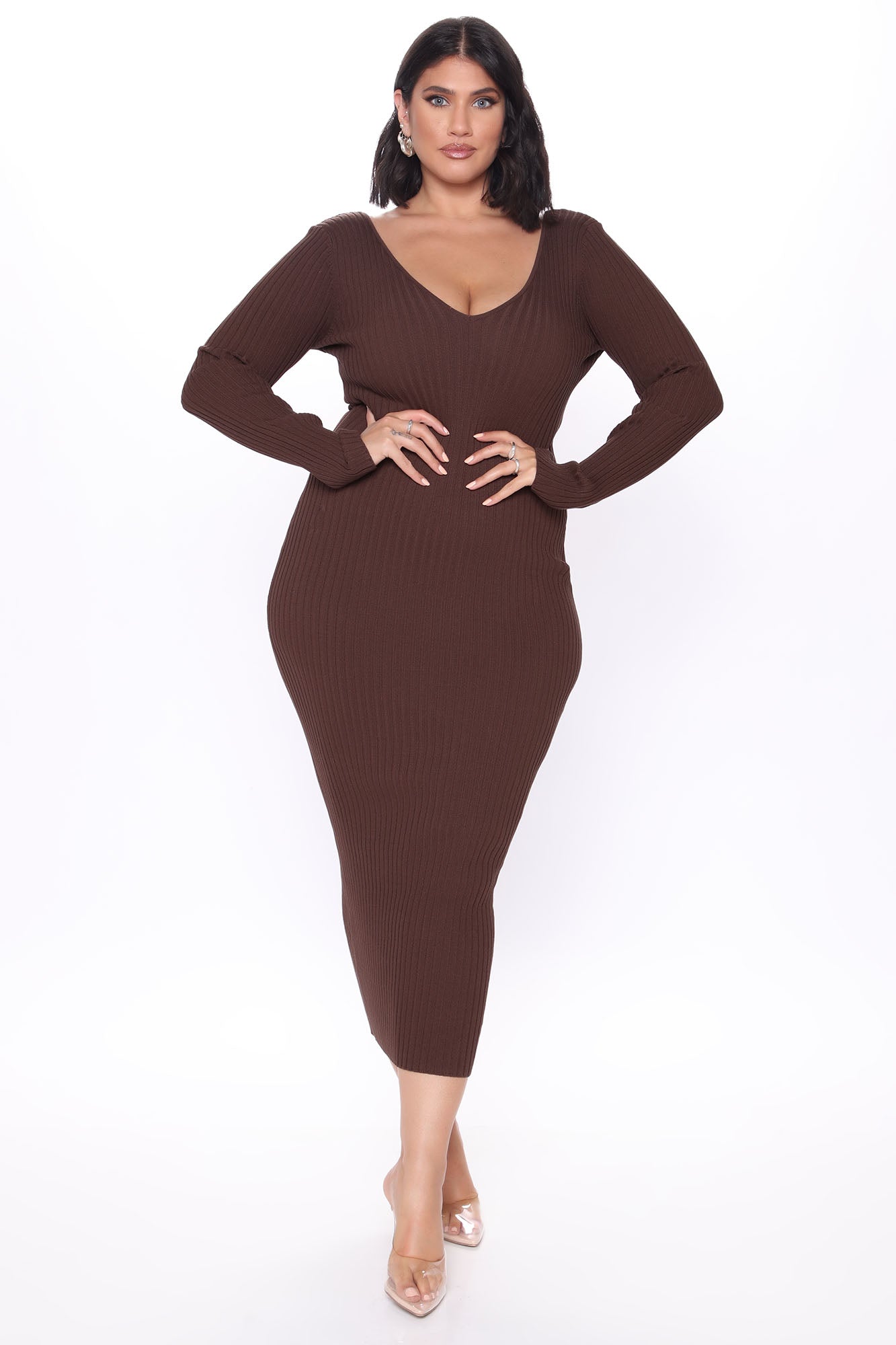 Kallan Knit Dress - Brown
