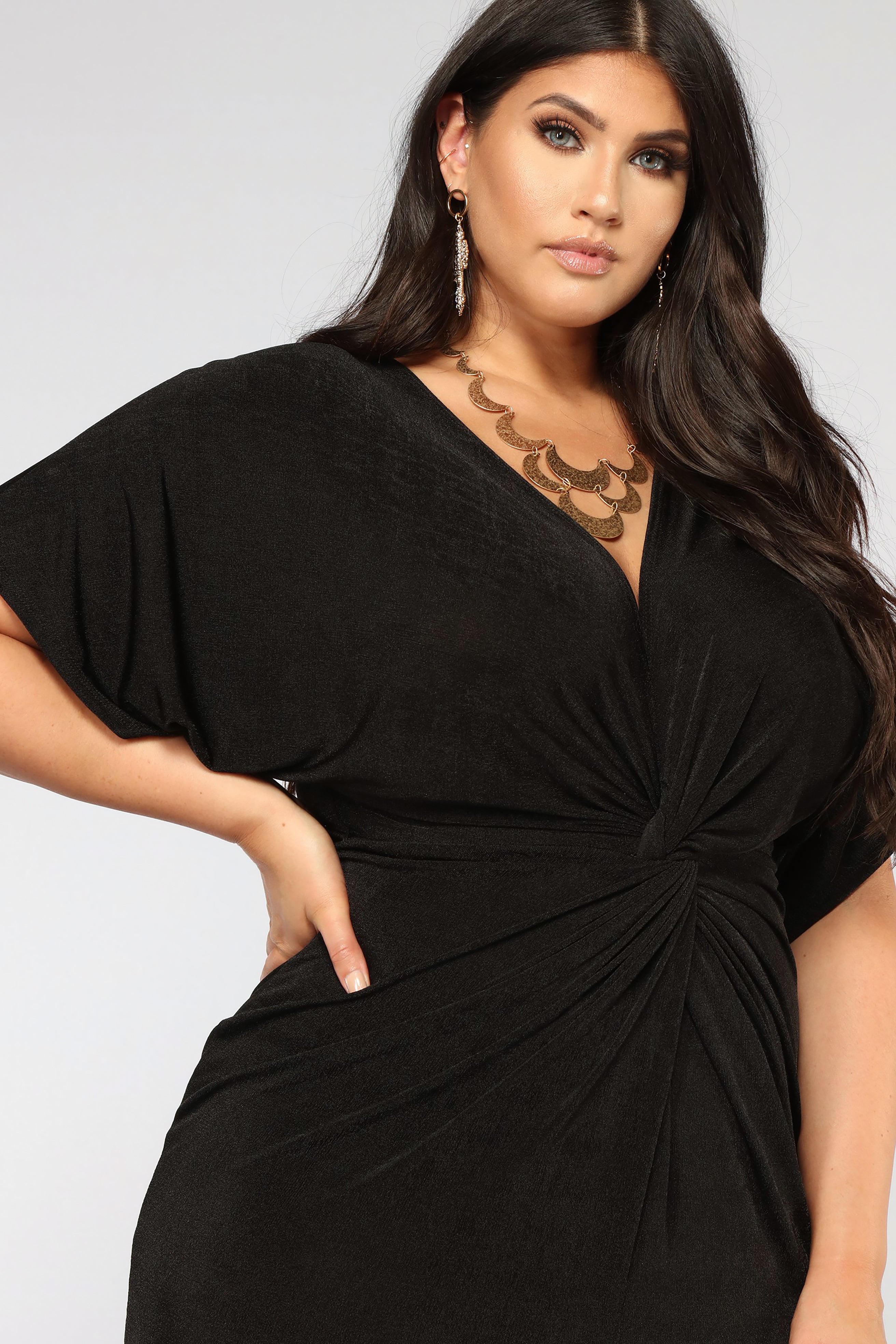 Full Grown Knot Dress - Black