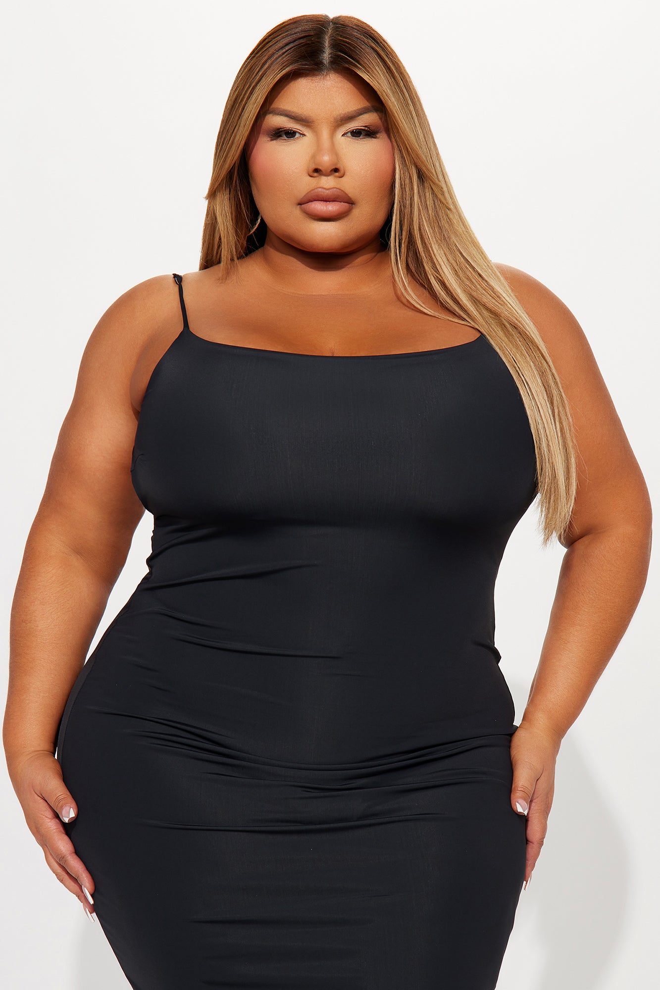 Gia Backless Sculpting Maxi Dress - Black