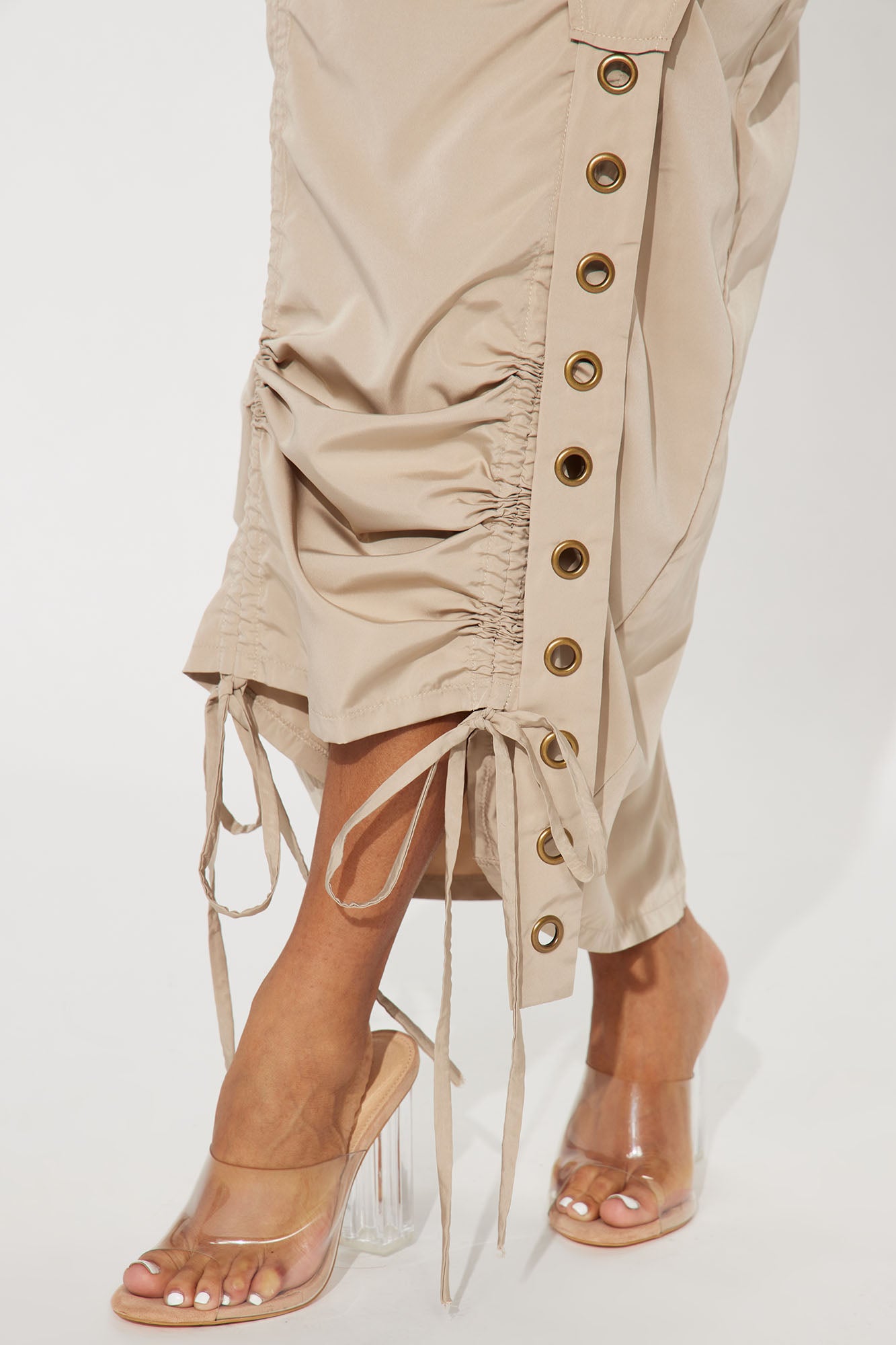 Marla Parachute Maxi Dress - Khaki