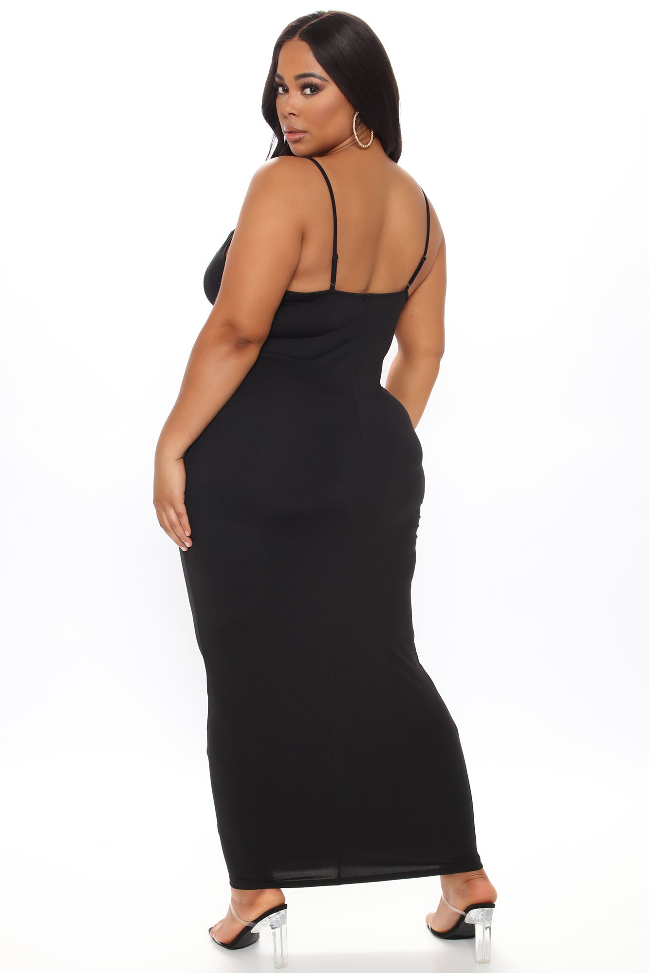 Feel Your Best Ruched Maxi Dress - Black