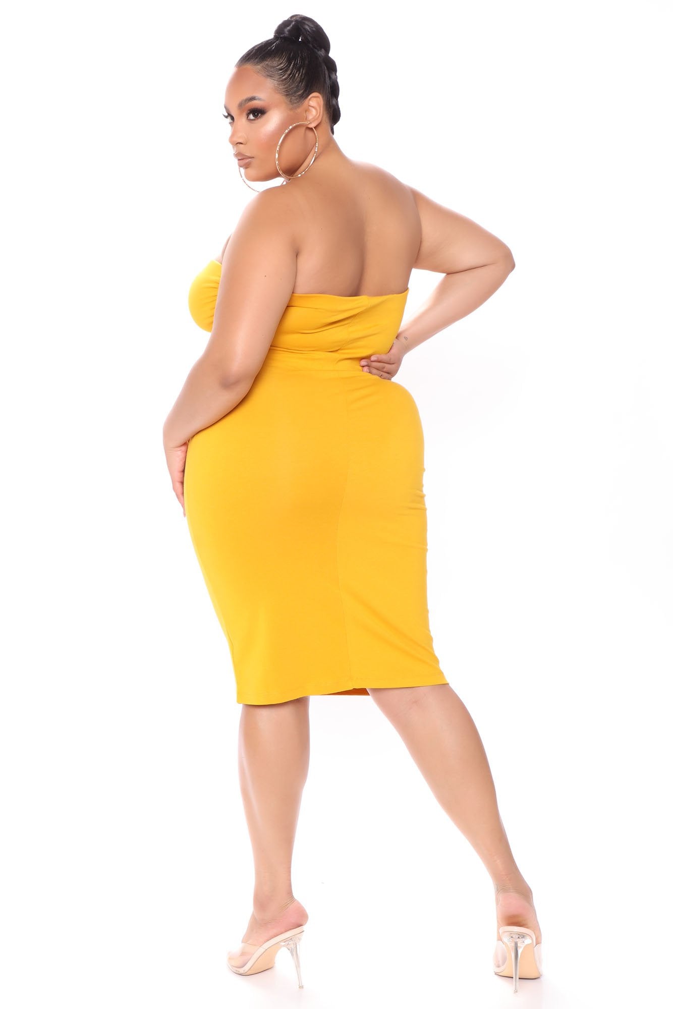 Rhianna Tube Dress - Mustard