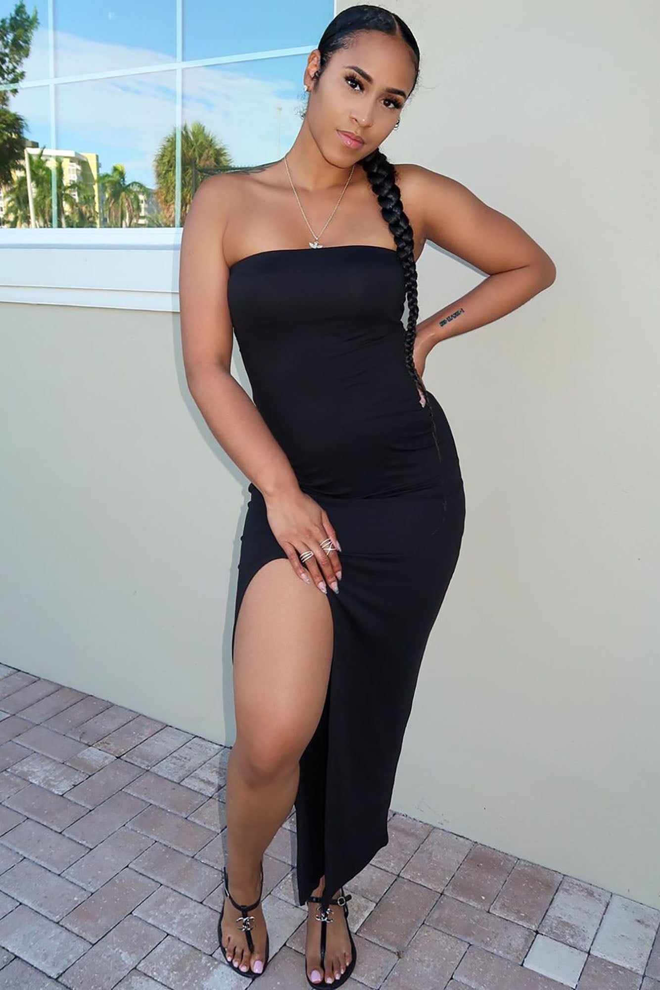 Rayna Tube Maxi Dress - Black