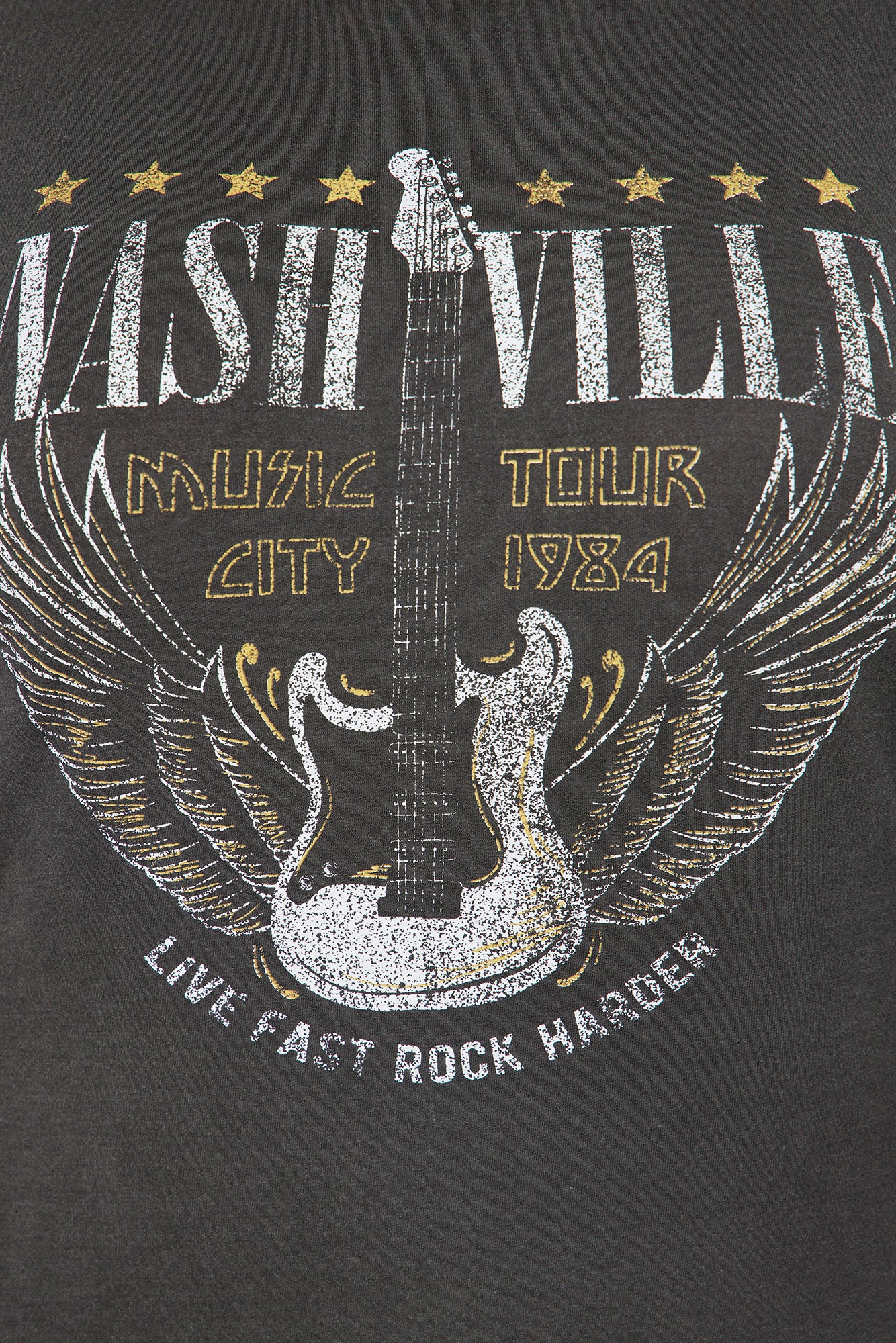 Nashville Long Sleeve T-Shirt Mini Dress - Black Wash