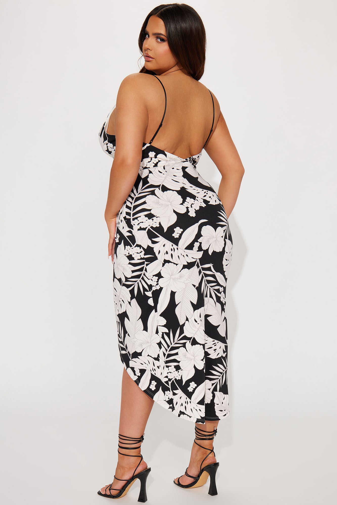 Mandolin Garden Maxi Dress - Black/combo