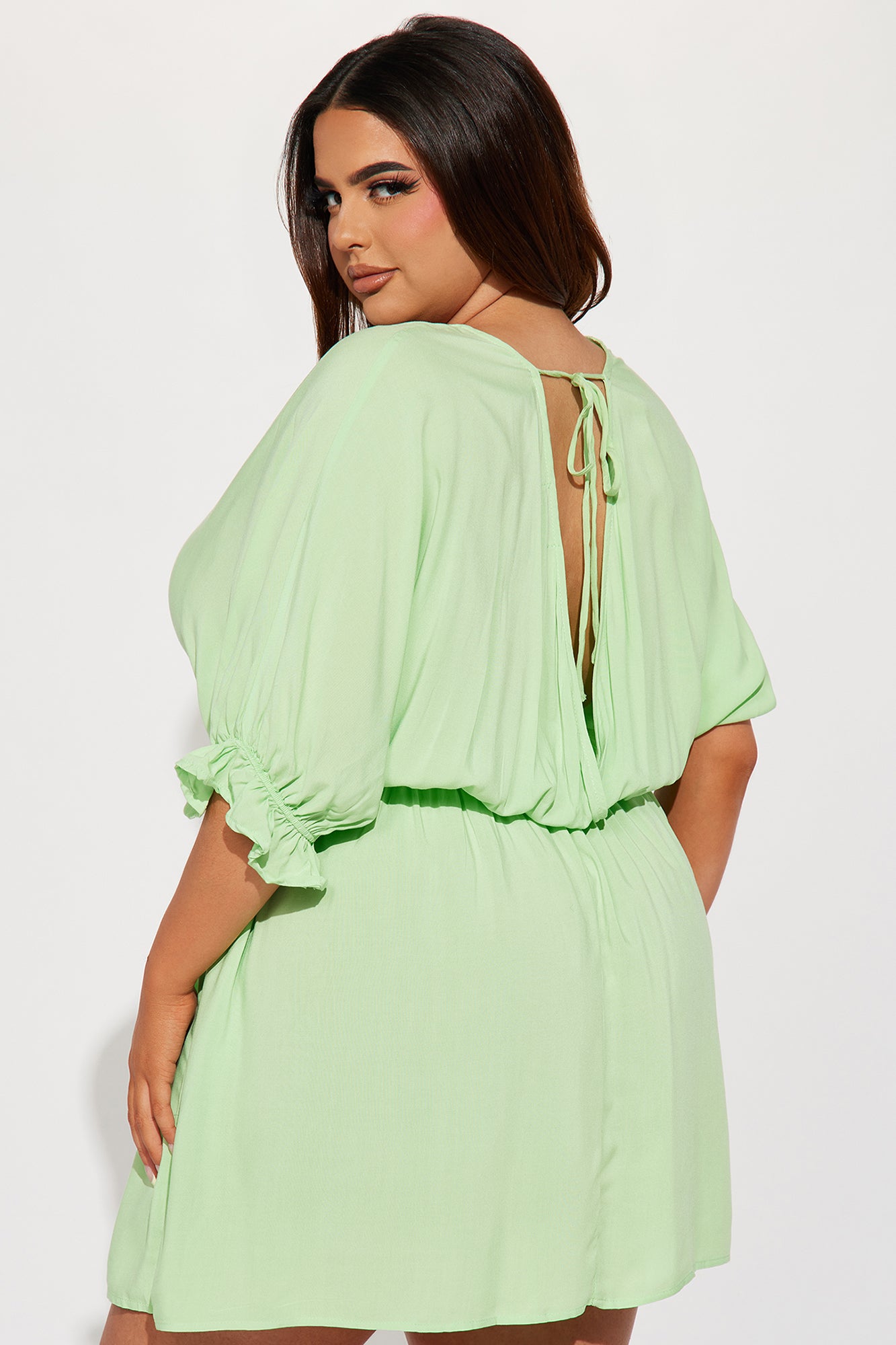 Melanie Mini Dress - Lime