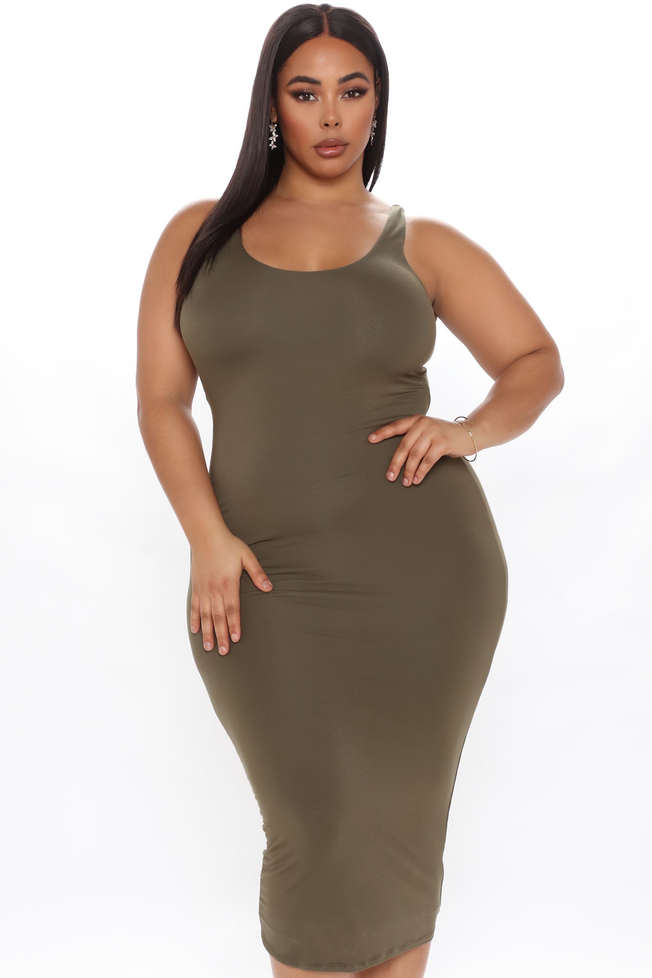 Your Needs Met Dress - Olive