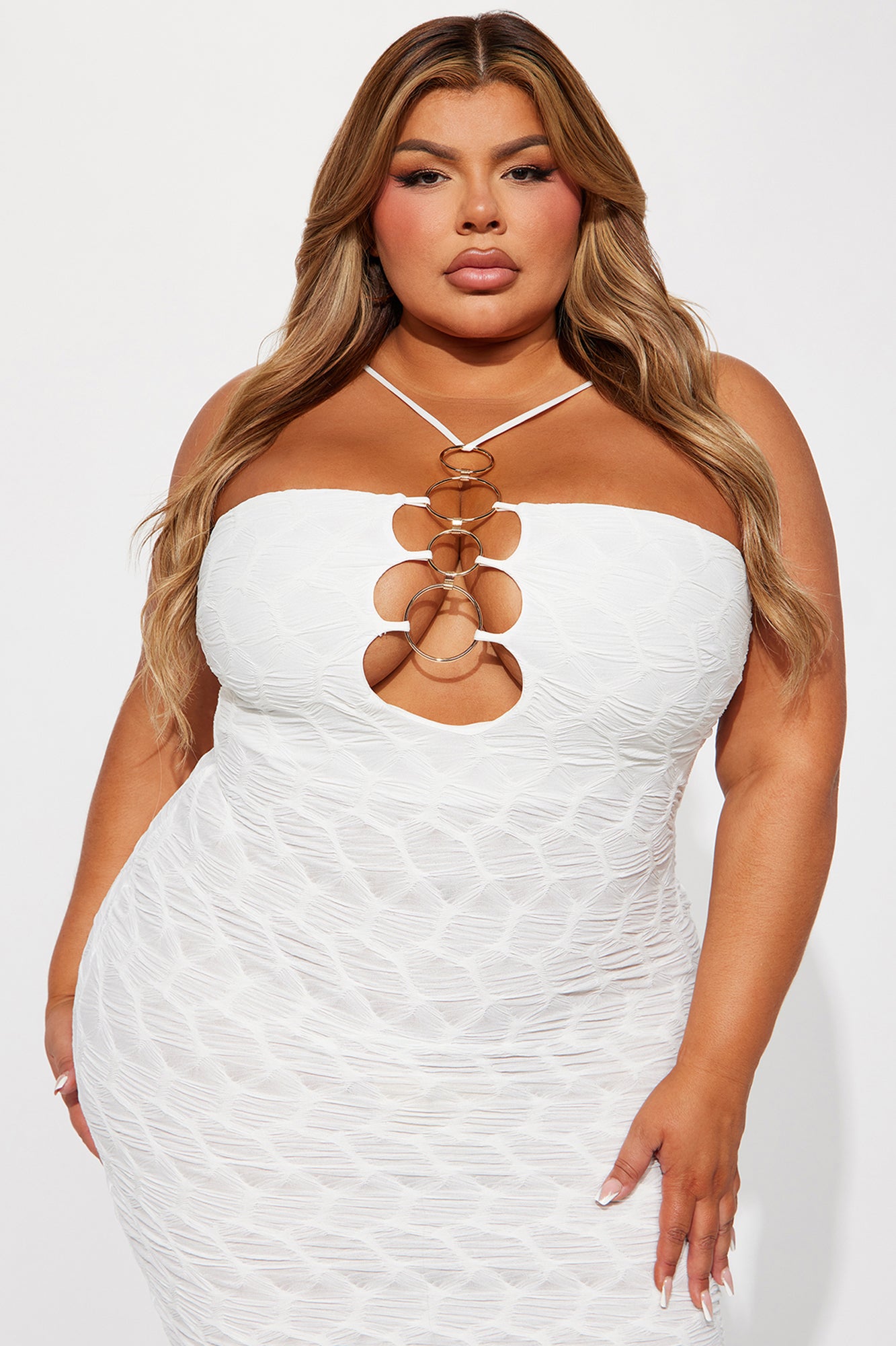No Rings Attached Maxi Dress - White