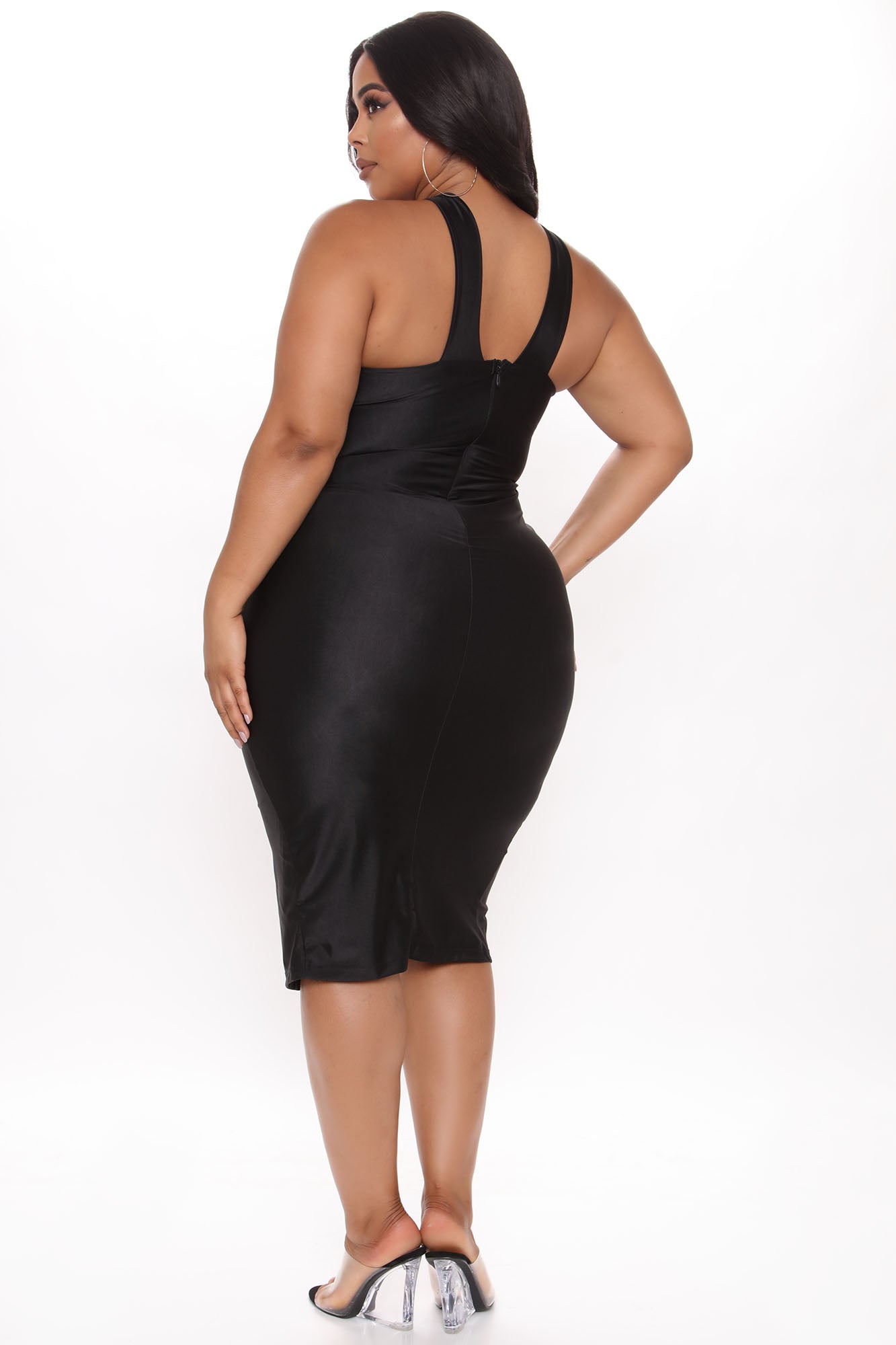 Selene Midi Dress - Black