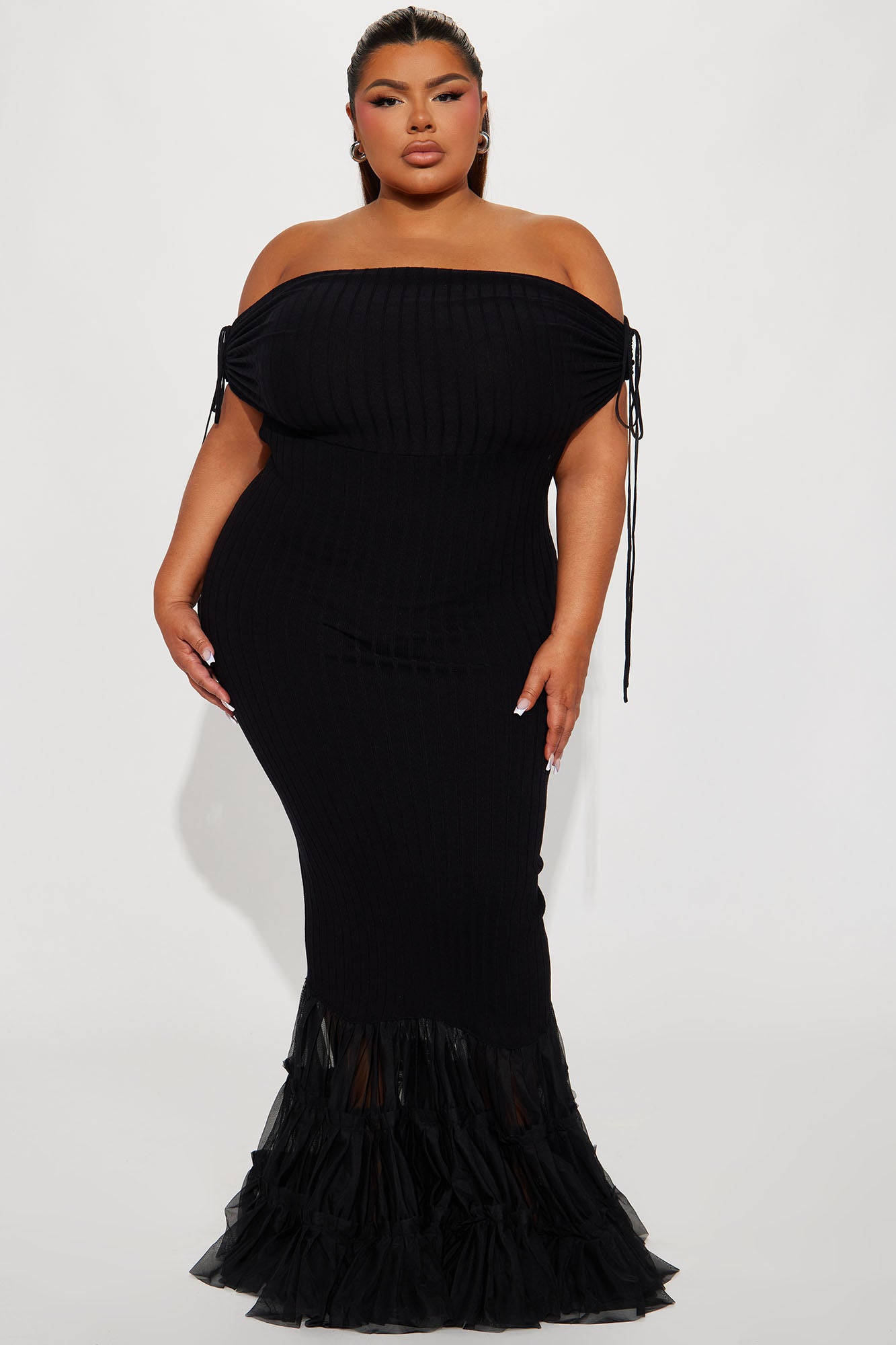 Maya Mermaid Maxi Dress - Black