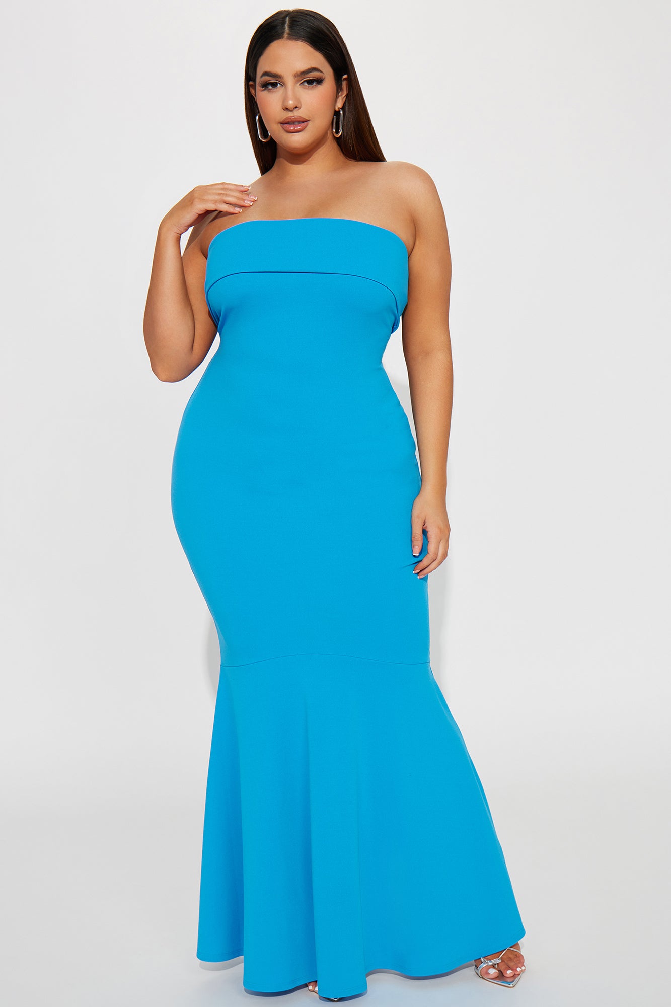 Kelly Mermaid Maxi Dress - Blue