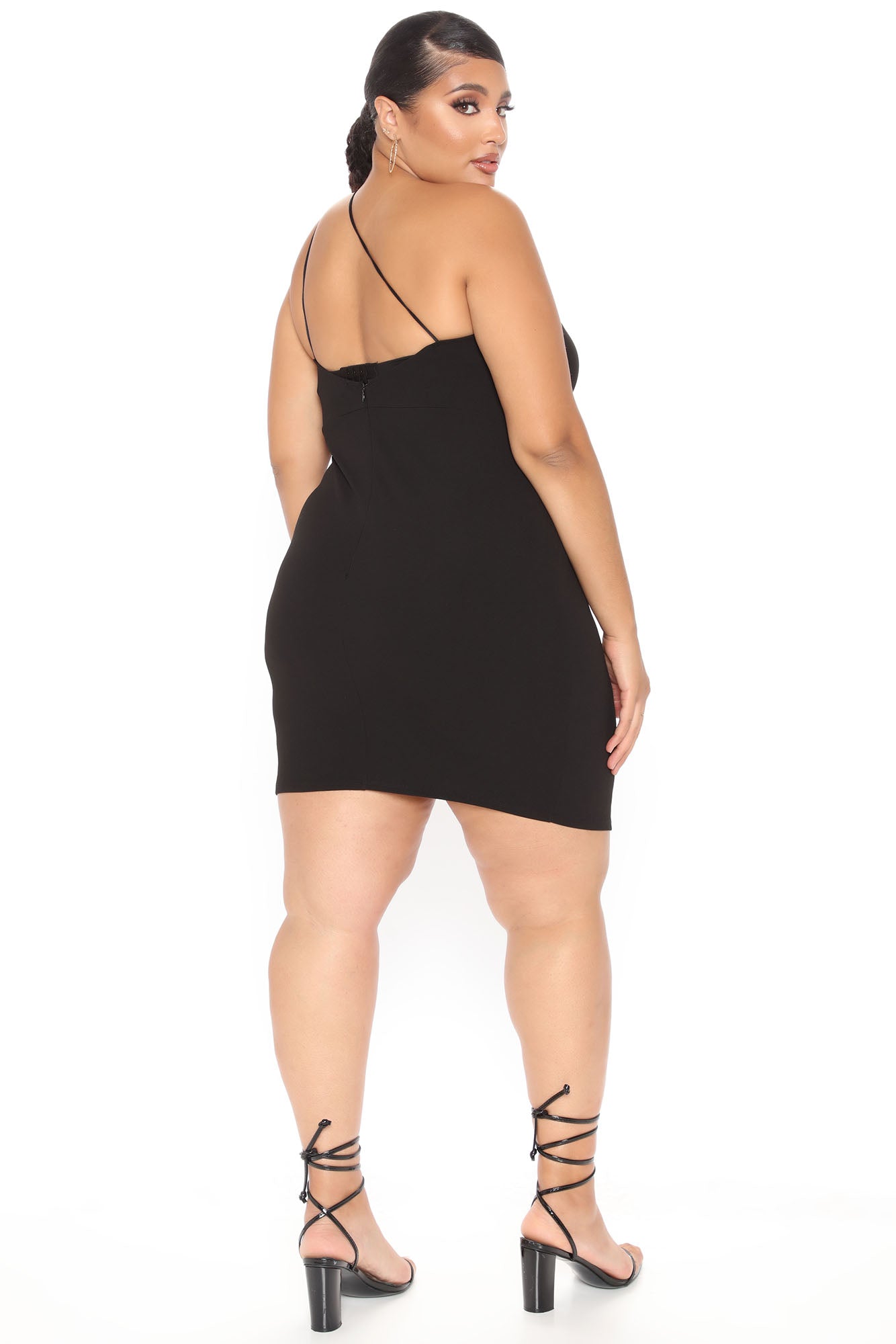 A Careless Night Midi Dress - Black