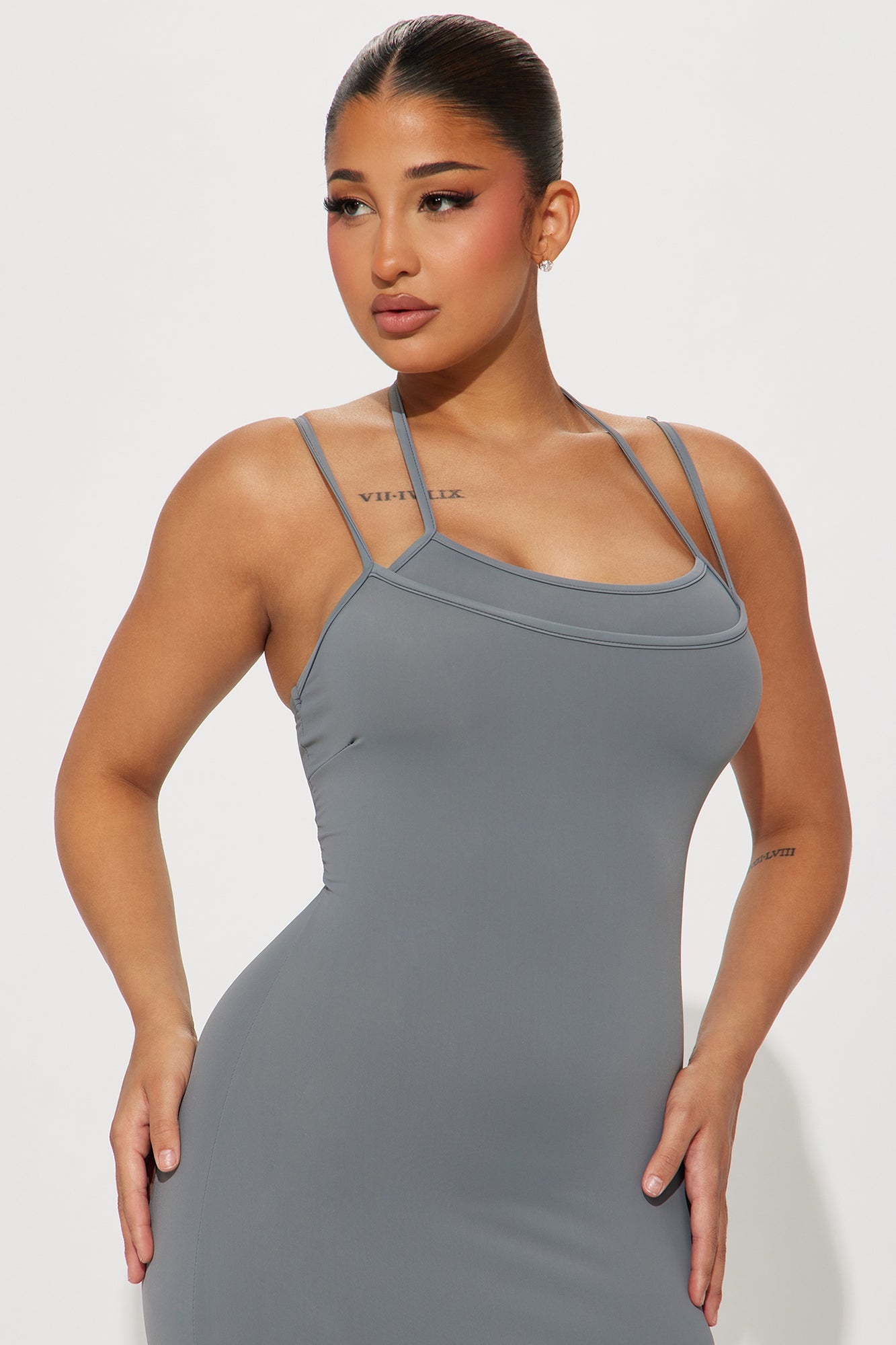 On The Go Maxi Dress - Silver